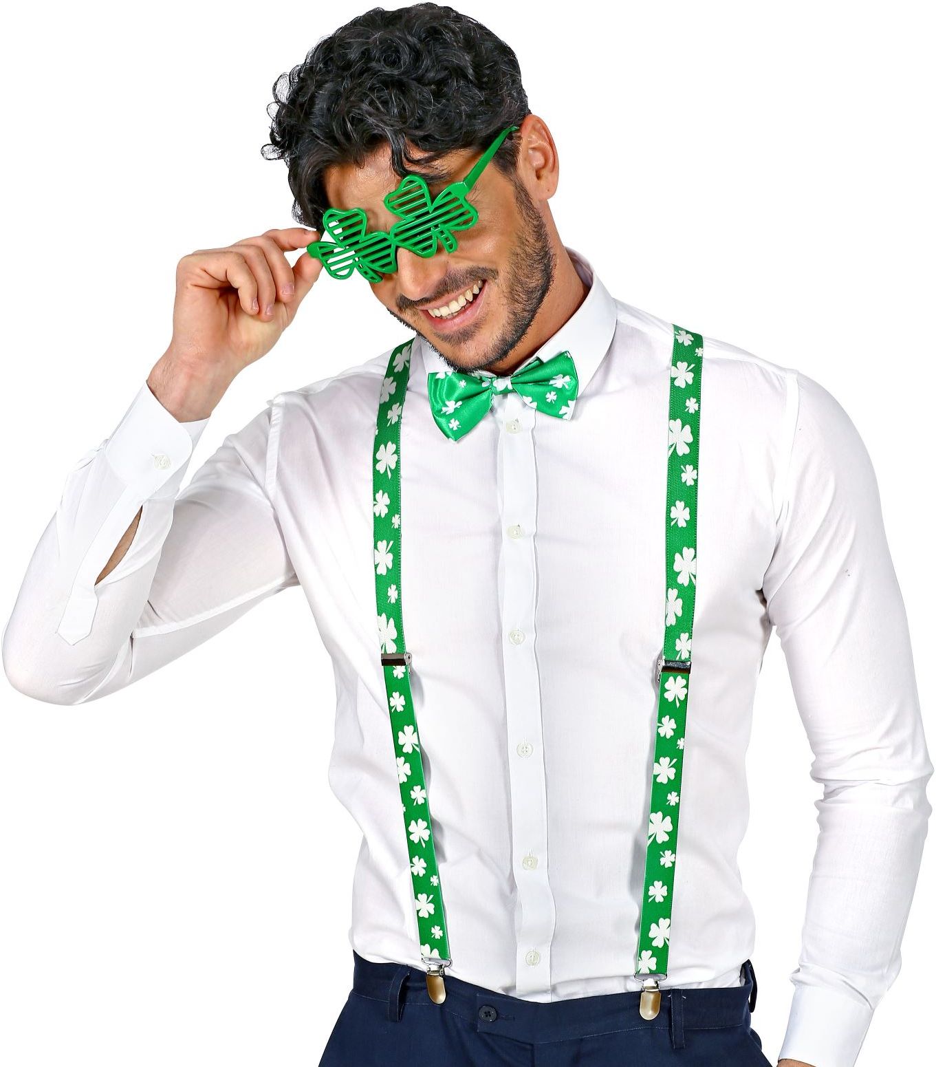 St. Patricksday hipster accessoire setje