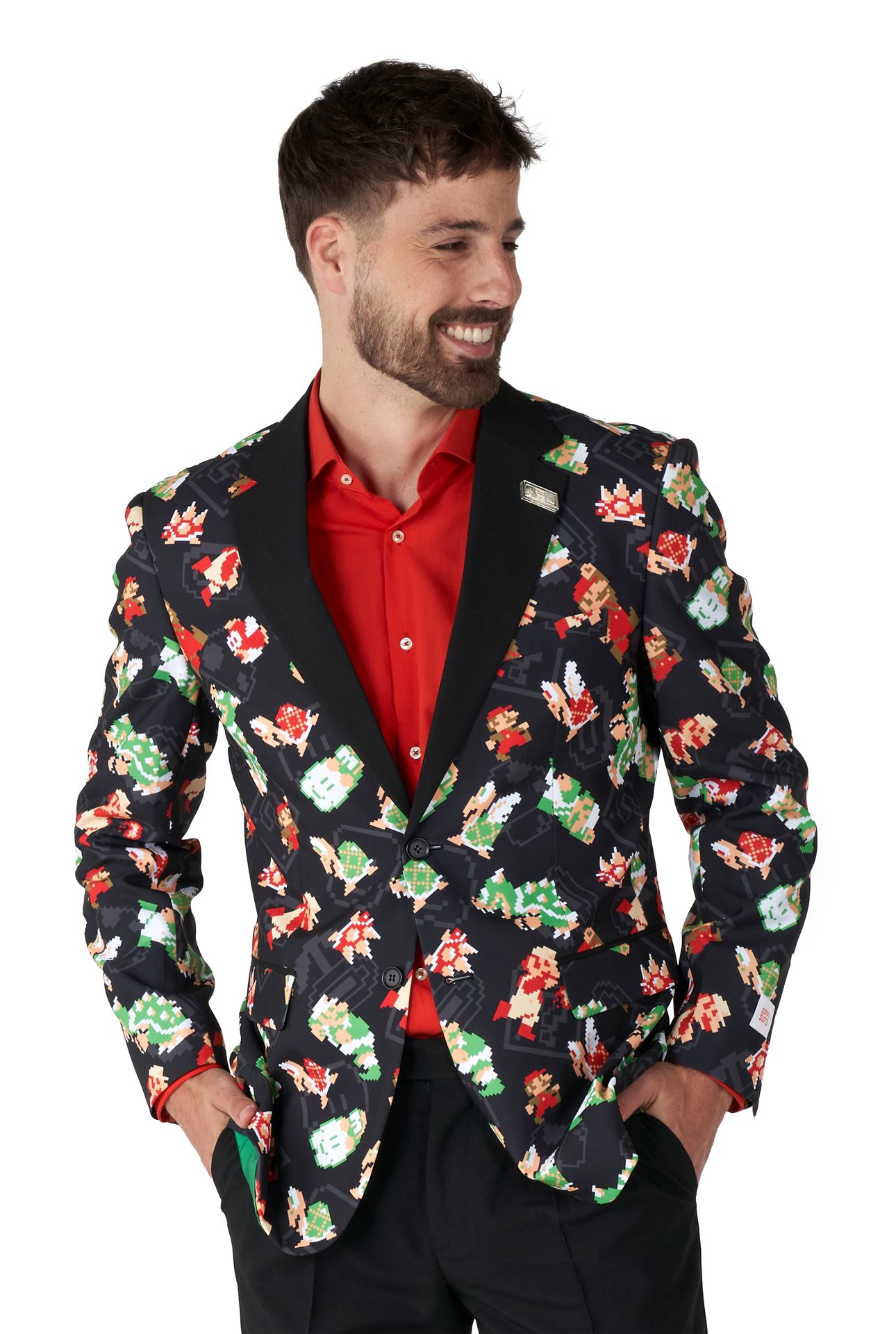 Super Mario pixel Opposuits blazer