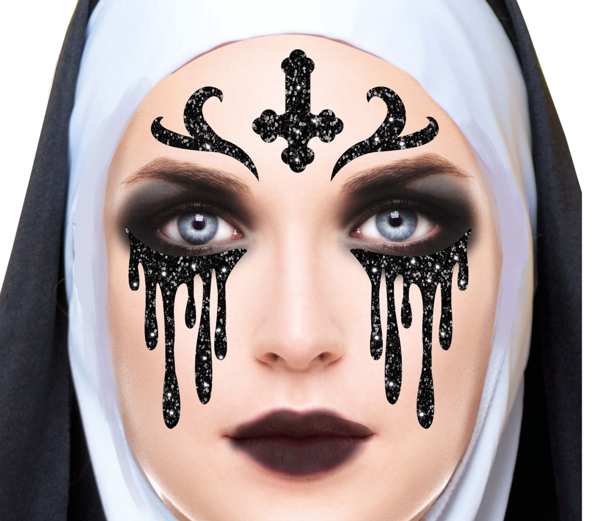 The nun glittermasker