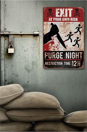 The purge decoratie poster