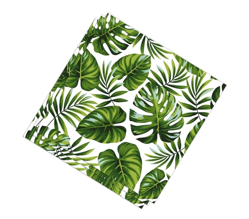 Tropical leaves hawaii servetten