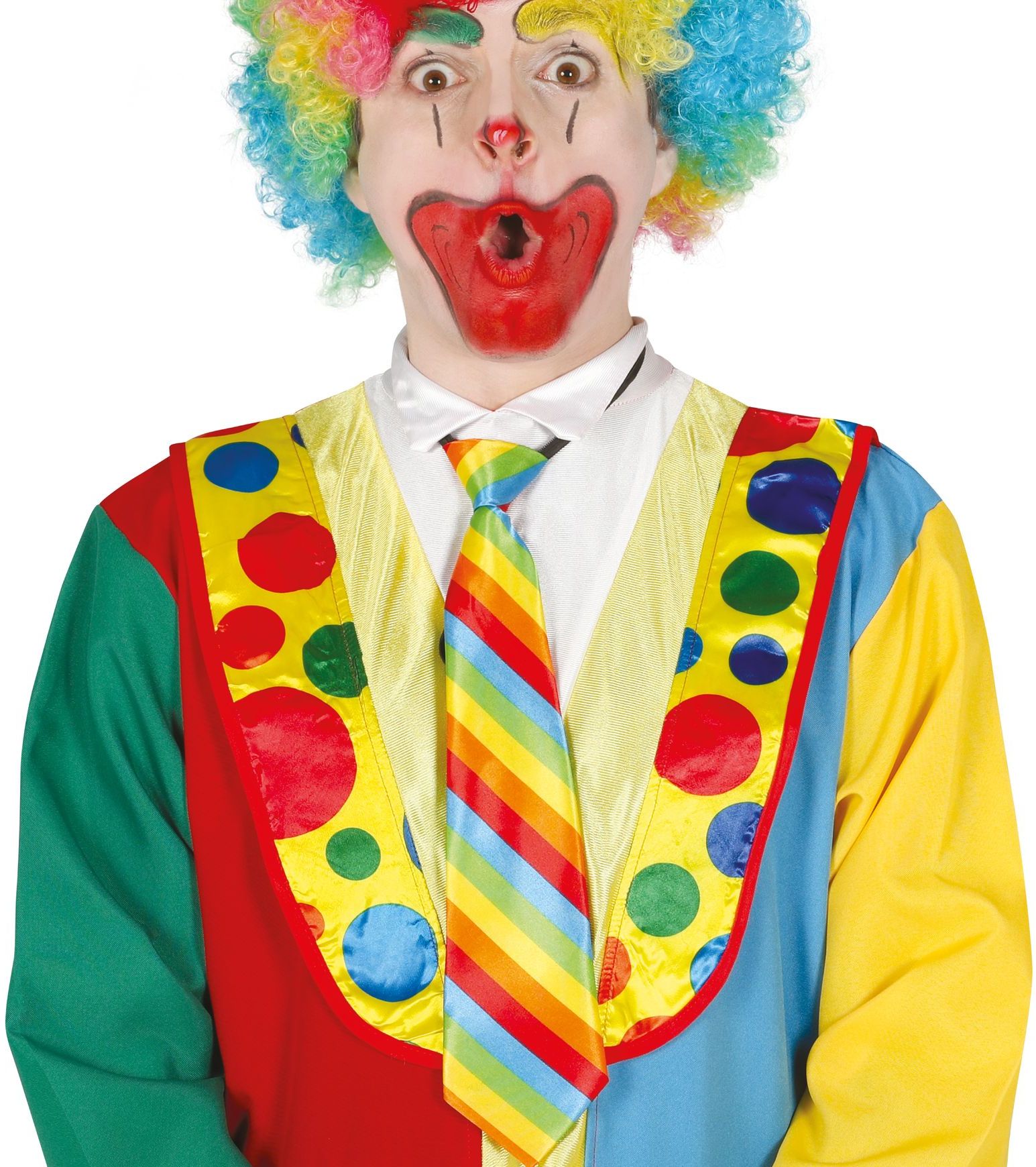 Veelkleurige clown stropdas