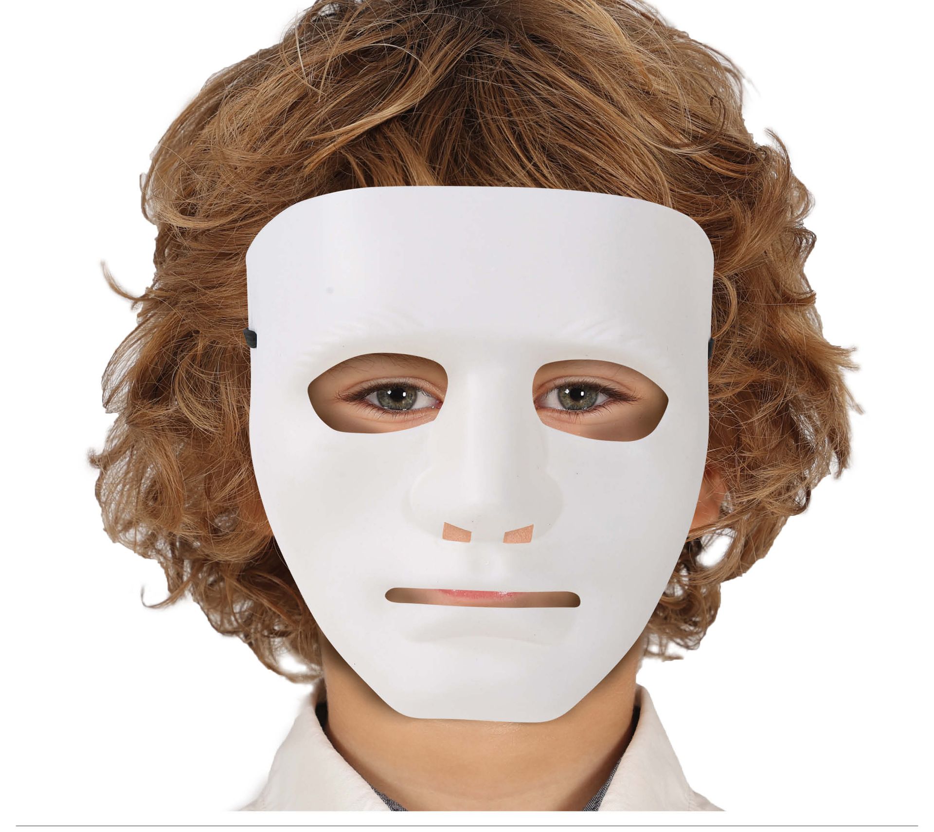 Wit anoniem masker kinderen