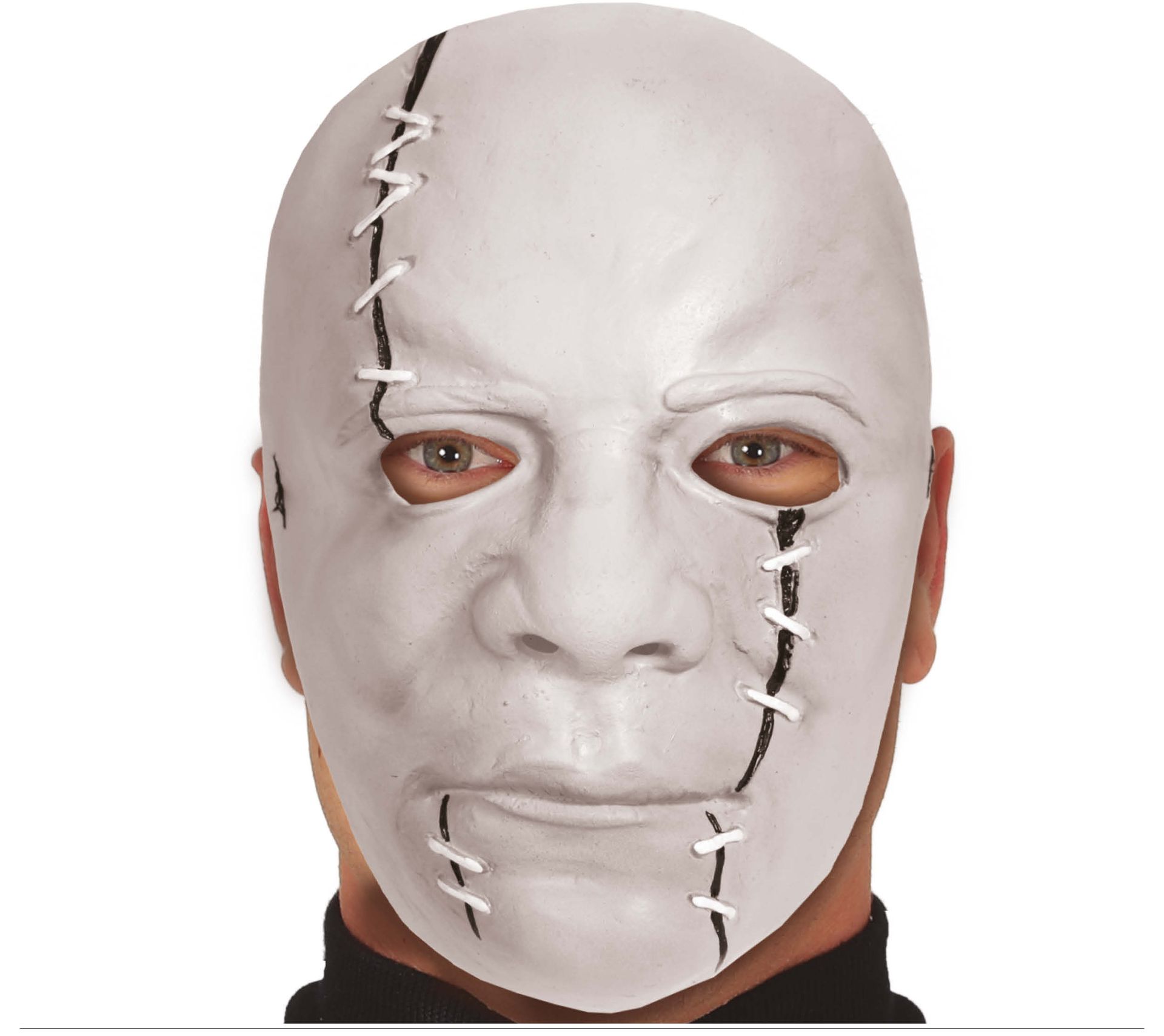 Wit hechtingen horror masker