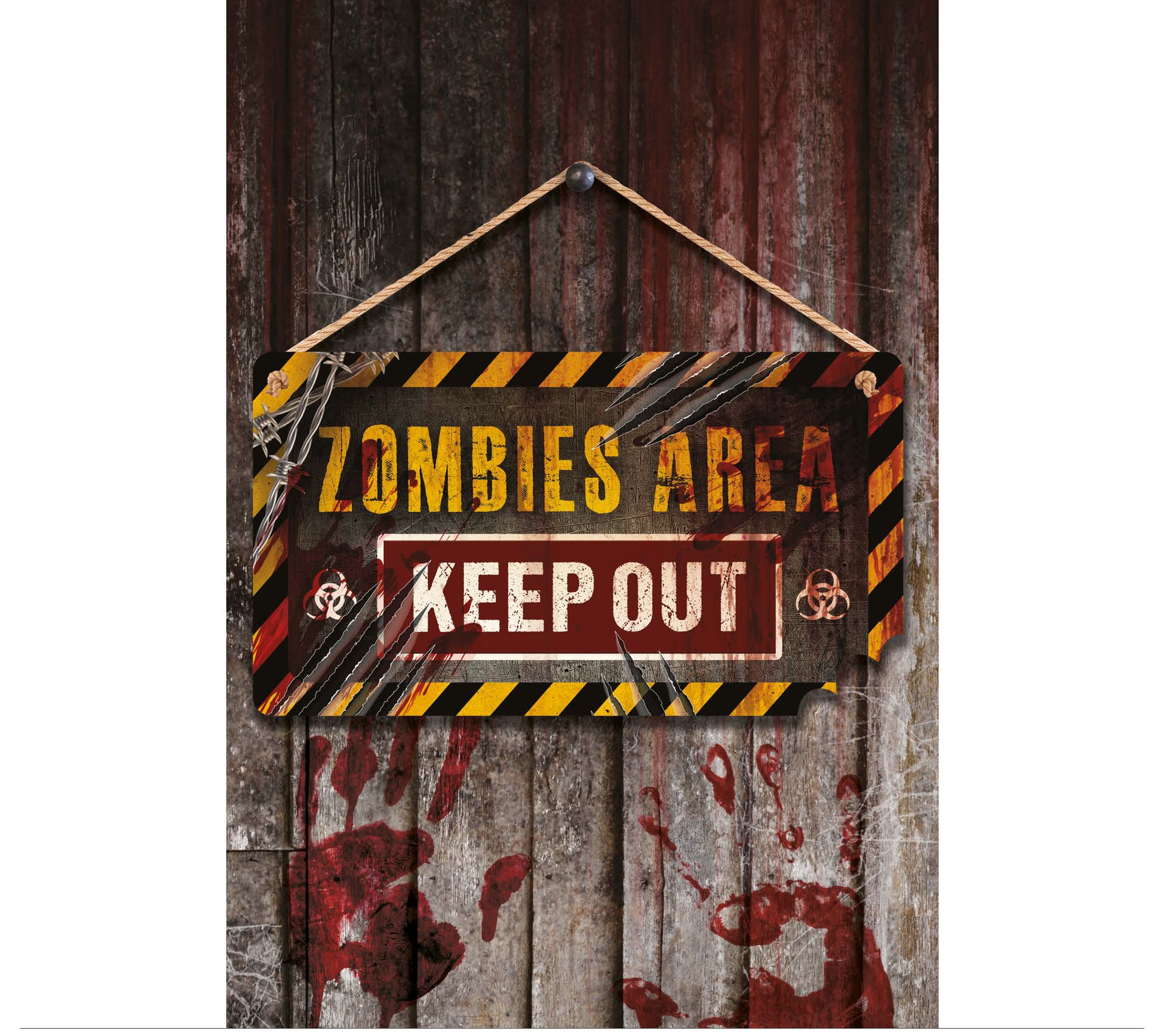 Zombie area wandbord