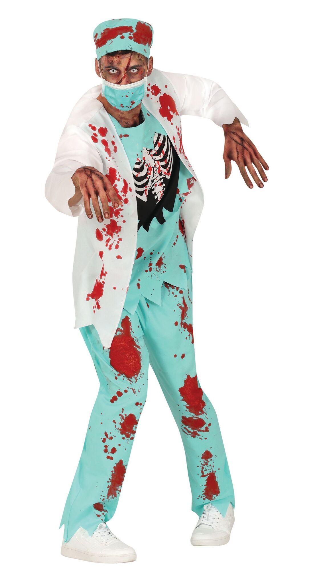 Zombie dokter heren halloween