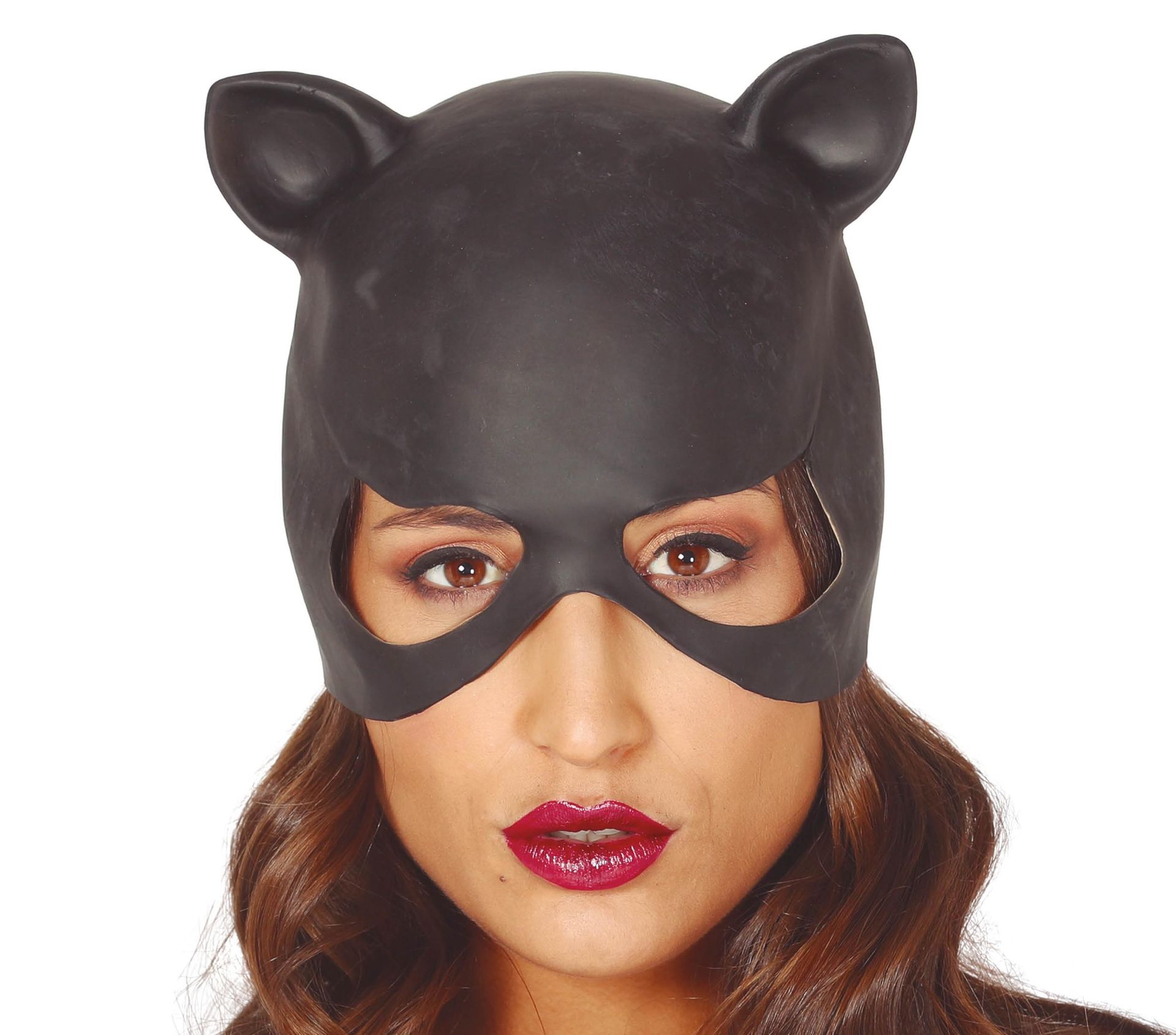 Zwart Catwoman masker