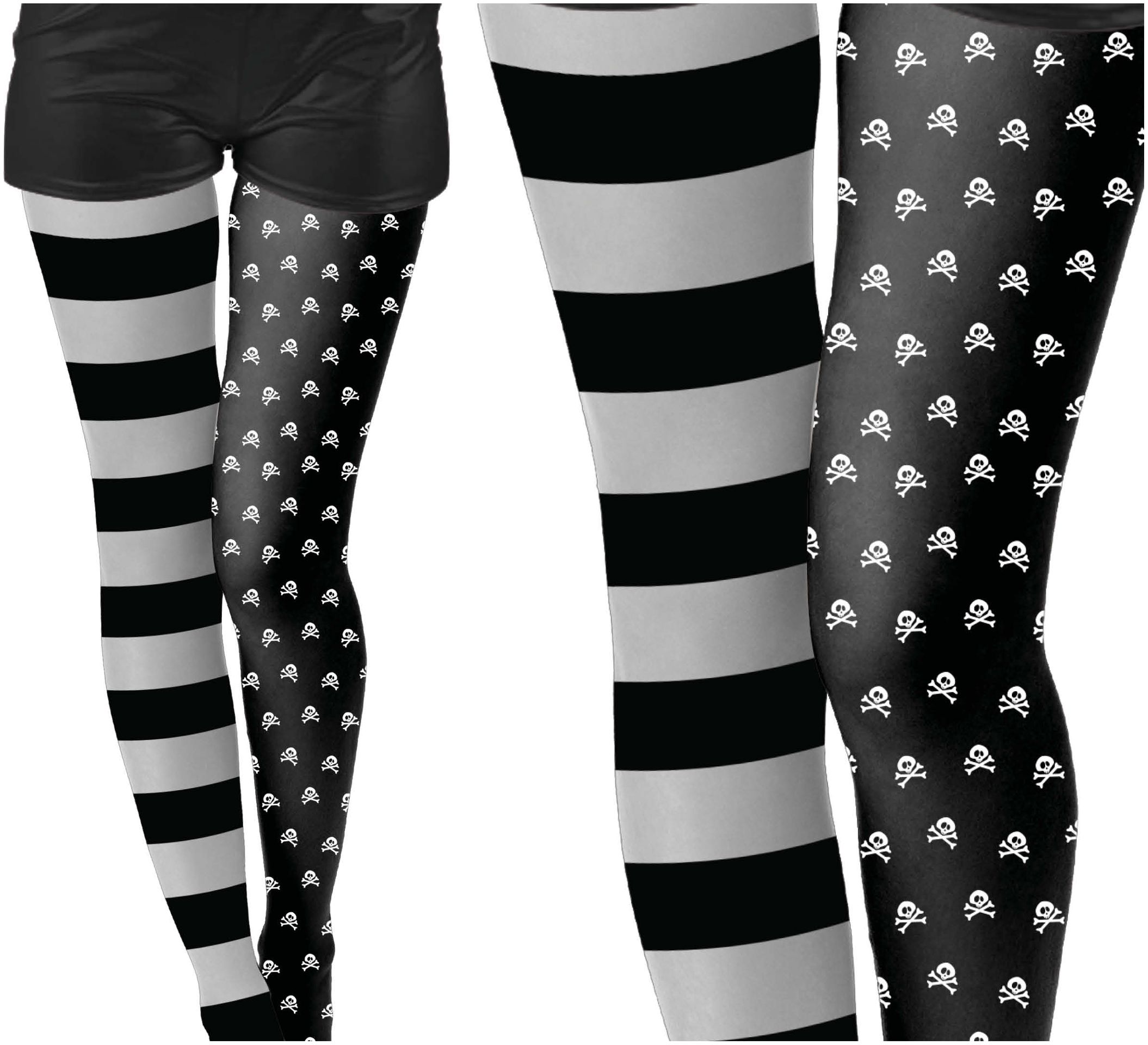 Zwarte skelet legging meisjes