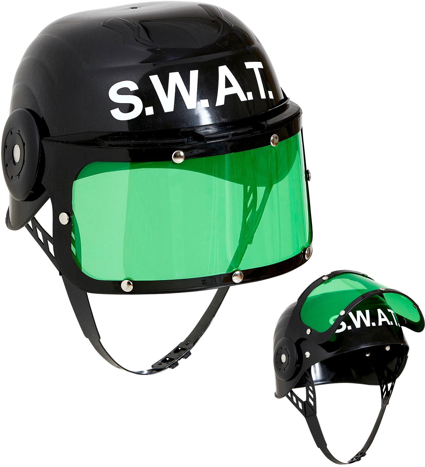 pijp Verblinding landheer Zwarte SWAT helm | Carnavalskleding.nl
