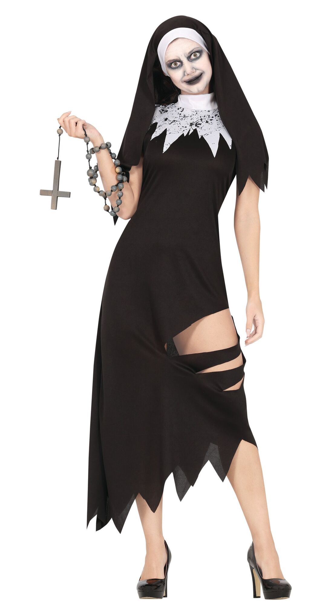 Zwarte the nun outfit dames