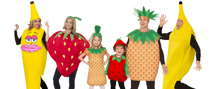 Situatie voorkant ONWAAR Voedsel, Groente & Fruit Kostuum | Carnavalskleding.nl